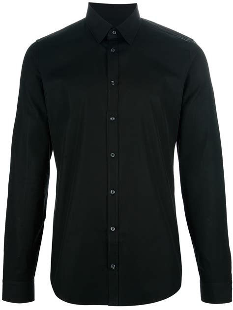 gucci black button up|gucci button ups for men.